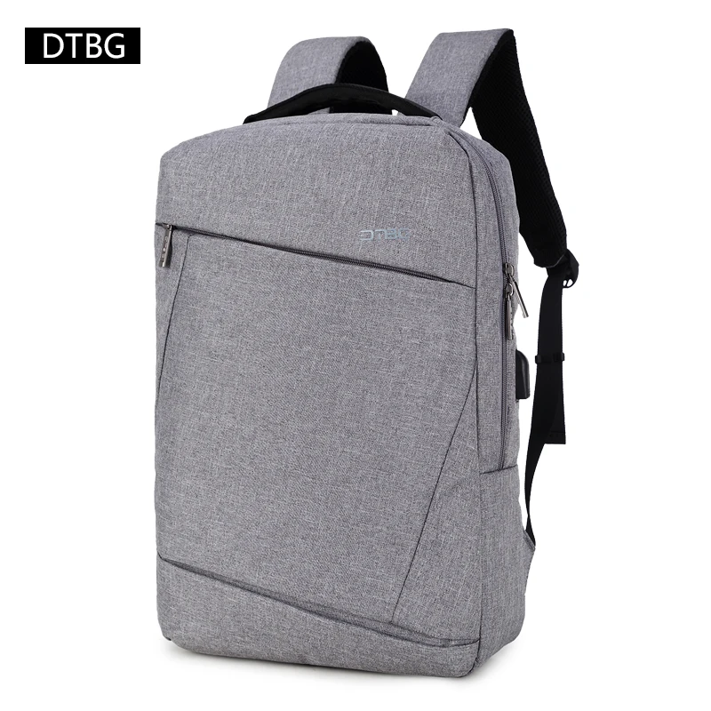 Mochila Eacolar DTBG модный тонкий рюкзак для подростков мальчиков и девочек черный на