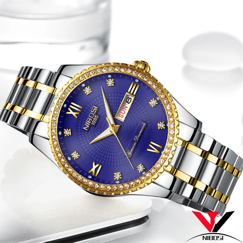 Montre Homme Marque De Luxe 2018 NIBOSI горячая распродажа мужские Роскошные Водонепроницаемые