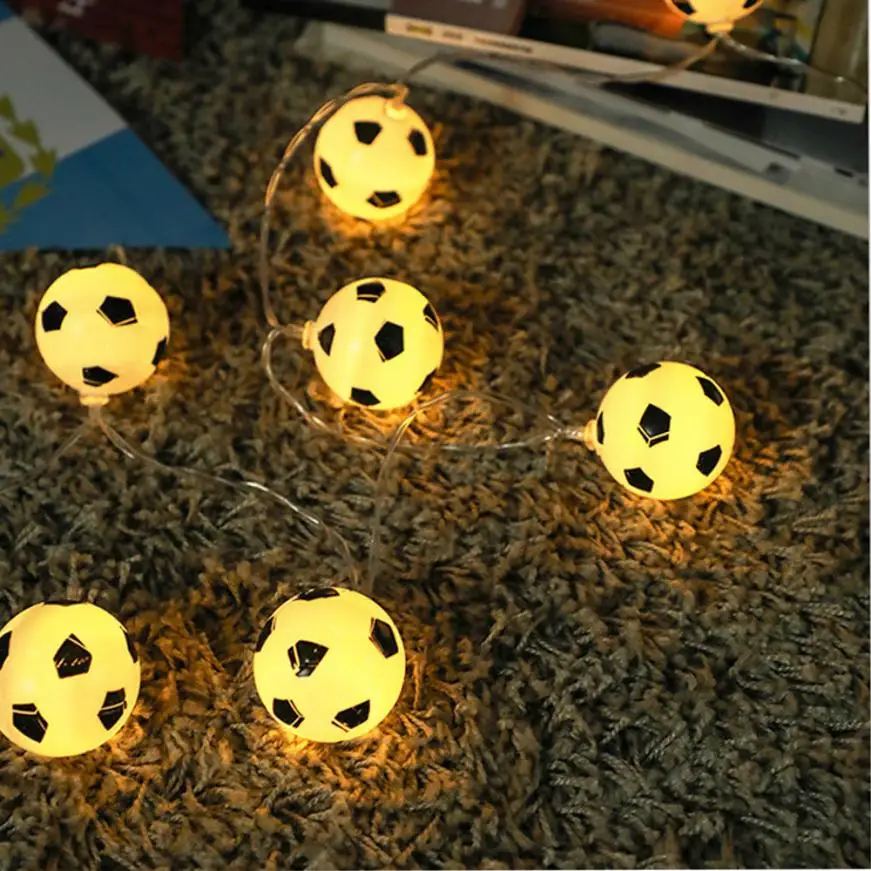 1 шт. футбольные огни с 10LED лампочками для создания освещения DIY вечерние украшения Прямая поставка