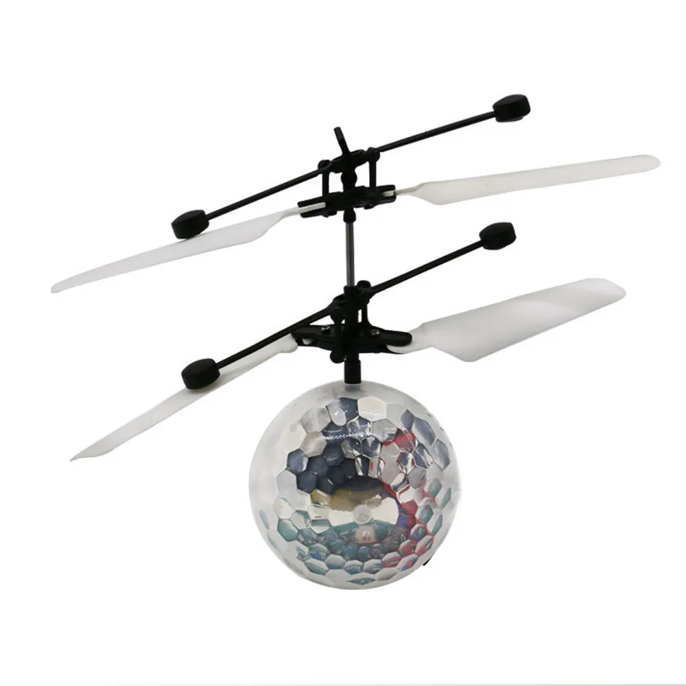 Летающий мяч мини Drone музыка вертолет шаров встроенный сверкающих светодиодное