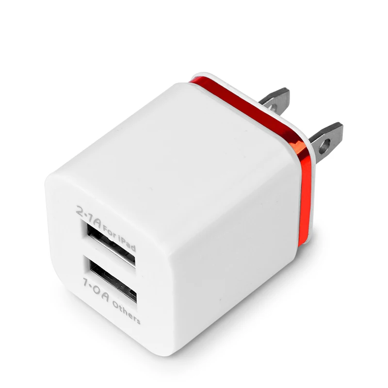2 в 1 порт 3.1A USB зарядное устройство адаптер питания EU/US штекер устройство для зарядки из настенной розетки для дома и путешествий для телефона зарядное устройство мини размера для iphone samsung