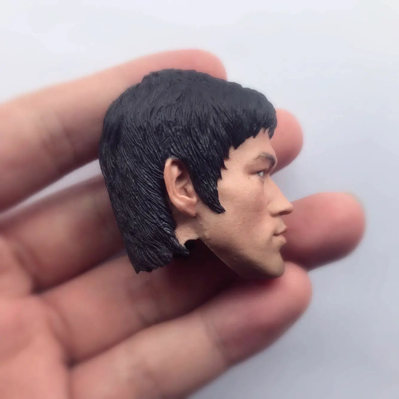 1/6 голова Брюса Ли игра смерти для горячих игрушек дракона Ganghood ZC лепка|Игровые