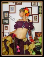 ats belly dance renaissance crop top pirate wench gypsy fairy costume peasant tribal choli t16 t20