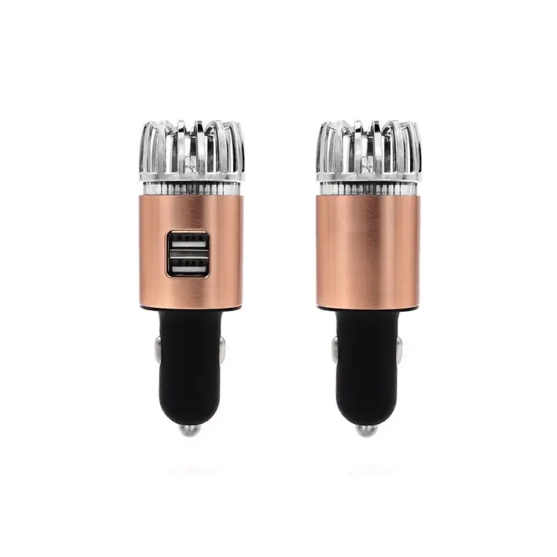 Автомобильный очиститель воздуха с двумя USB портами и отрицательными