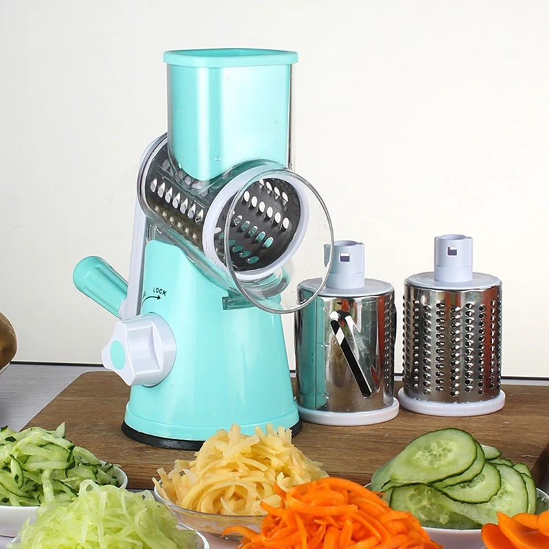 

New Manual Vegetable Cutter Slicer Kitchen Accessories Multifunctional Round Mandoline Slicer Potato Cheese Kitchen Gadgets