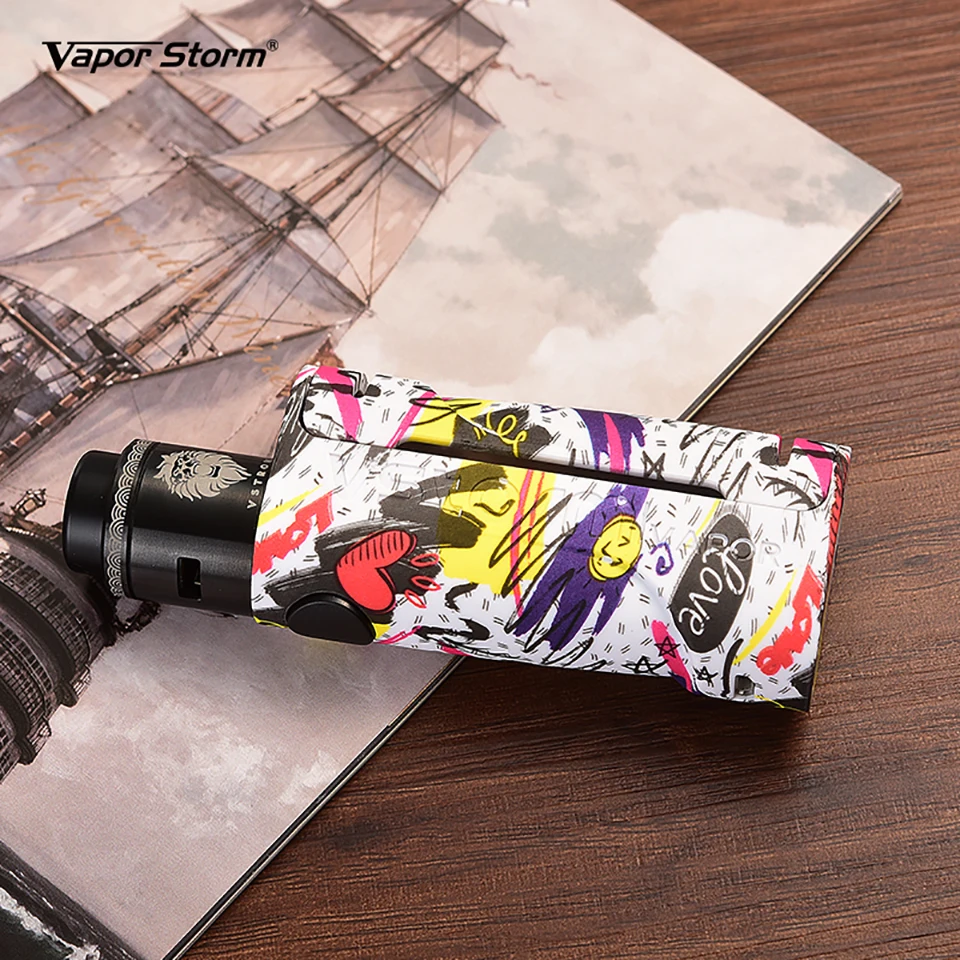 Электронная сигарета Vapor Storm kit ECO Bypass Mod Max 90 Вт 510 Lion RDA 24 мм DIY 3 этапа управления