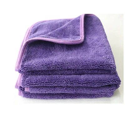 purple 30*30 см автомобиля уход, полировка мыть Полотенца s плюшевые микрофибры чистки автомобиля стирка, сушка Полотенца сильный из толстого плюша для уборки тряпка для Toyota - Цвет: purple