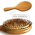Деревянная бамбуковая щетка премиум класса для улучшения роста волос, деревянная расческа для предотвращения выпадения волос, Бамбуковая расческа D50