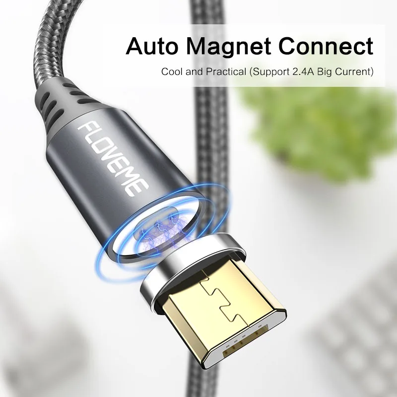 Магнитный кабель FLOVEME для Samsung S6 S7 магнитное зарядное устройство Micro USB Для Huawei Xiaomi