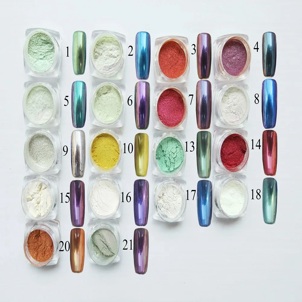 Зеркало хамелеон лак для ногтей блестит зеркальный порошок блестящая пудра