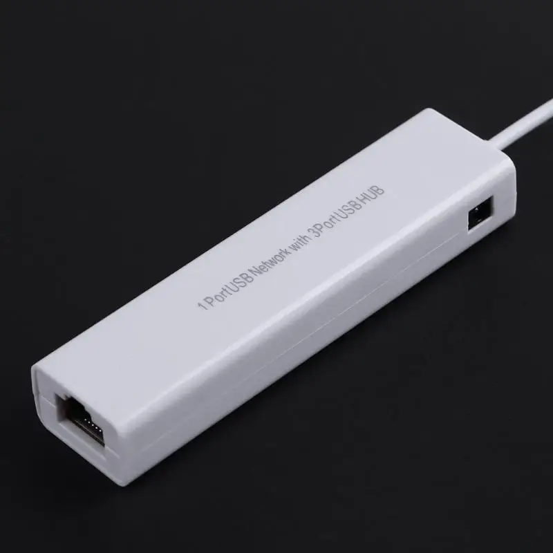 Micro USB 2 0 концентратор в сеть LAN адаптер Ethernet RJ45 с 3 портами 10/100 Мбит/с Проводная