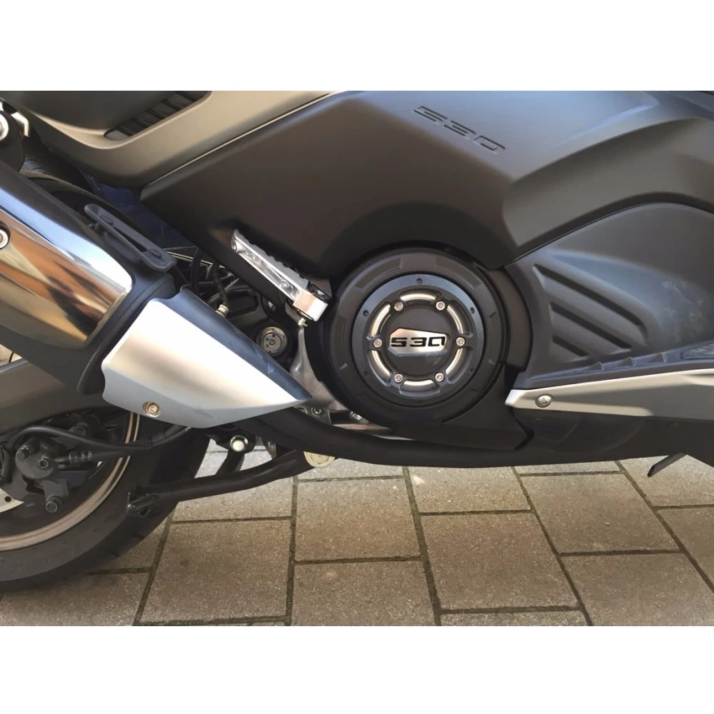 KEMiMOTO TMAX 530 2013 Аксессуары для двигателя статора Крышка протектор и 1 комплект подставка для ног для Yamaha T-MAX Tmax 530 2012