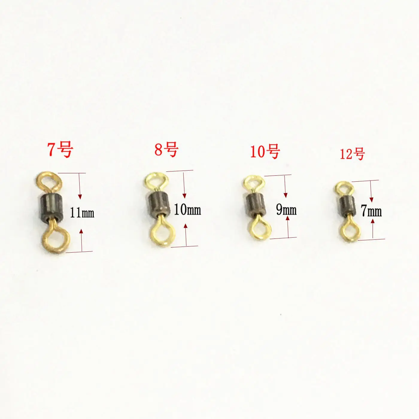 100 шт./лот оплетка без узлов соединители рыболовная леска Вертлюг Рыболовная