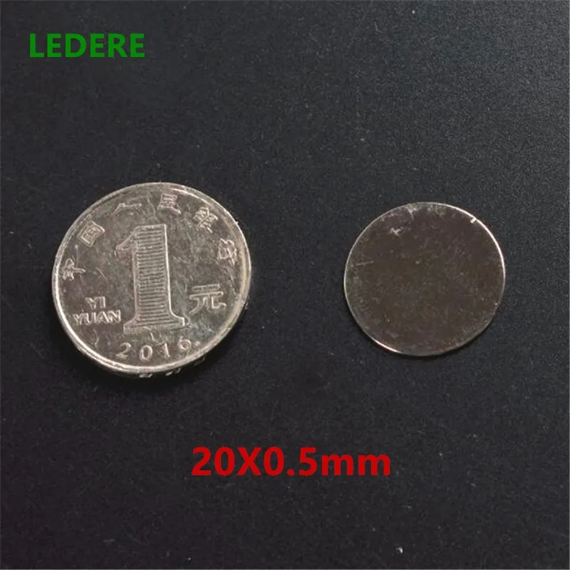 20/50/100 шт. 20*0,5 мм сильные круглые магниты диаметром 20x0,5 мм неодимовый магнит редкоземельный магнит тонкий срез Маленький Магнит мини маленький