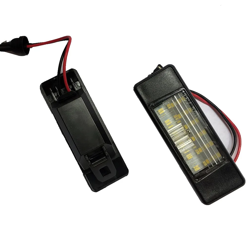 1 Pair Car Headlights LED License Plate Lights For Nissan Qashqai X-trail Juke Primera Super Bright Signal Lamp Car Lights