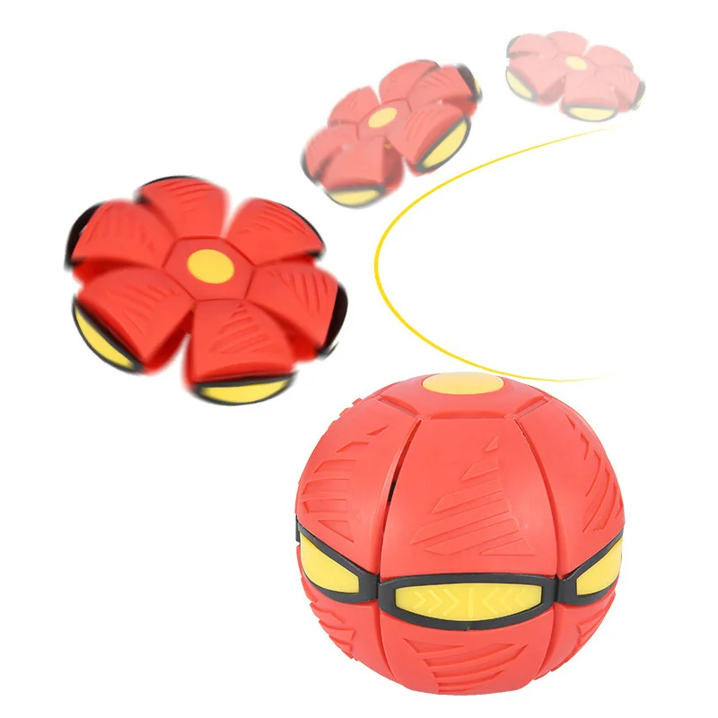 Красный синий НЛО плоский мяч магический летающая тарелка Волшебная форма для