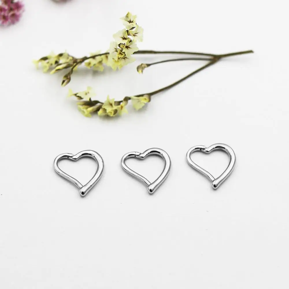 Хирургические серьги для пирсинга в виде сердца из нержавеющей стали | Украшения