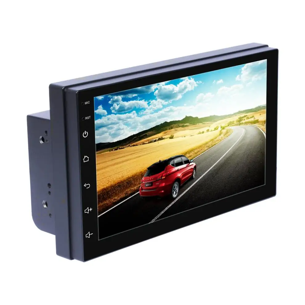 7 дюймов Bluetooth 2 DIN QUAD Core Android 8 1 автомобиля MP5 плеер GPS навигации AM FM радио Поддержка