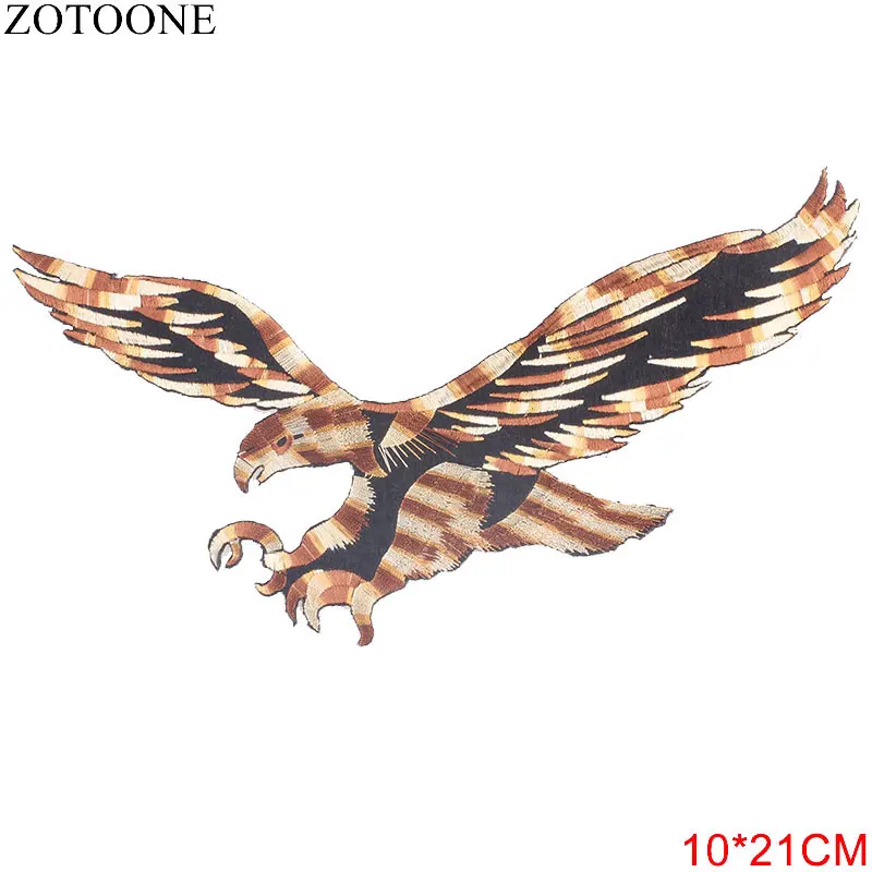 Нашивки ZOTOONE с летящими орлами для одежды большие наклейки на спину сделай сам