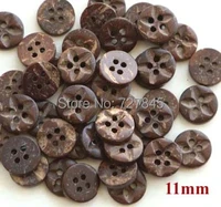 50pcslot 11mm round natural coconut buttons 4 holes button for craft garment accessories ss k1194 132