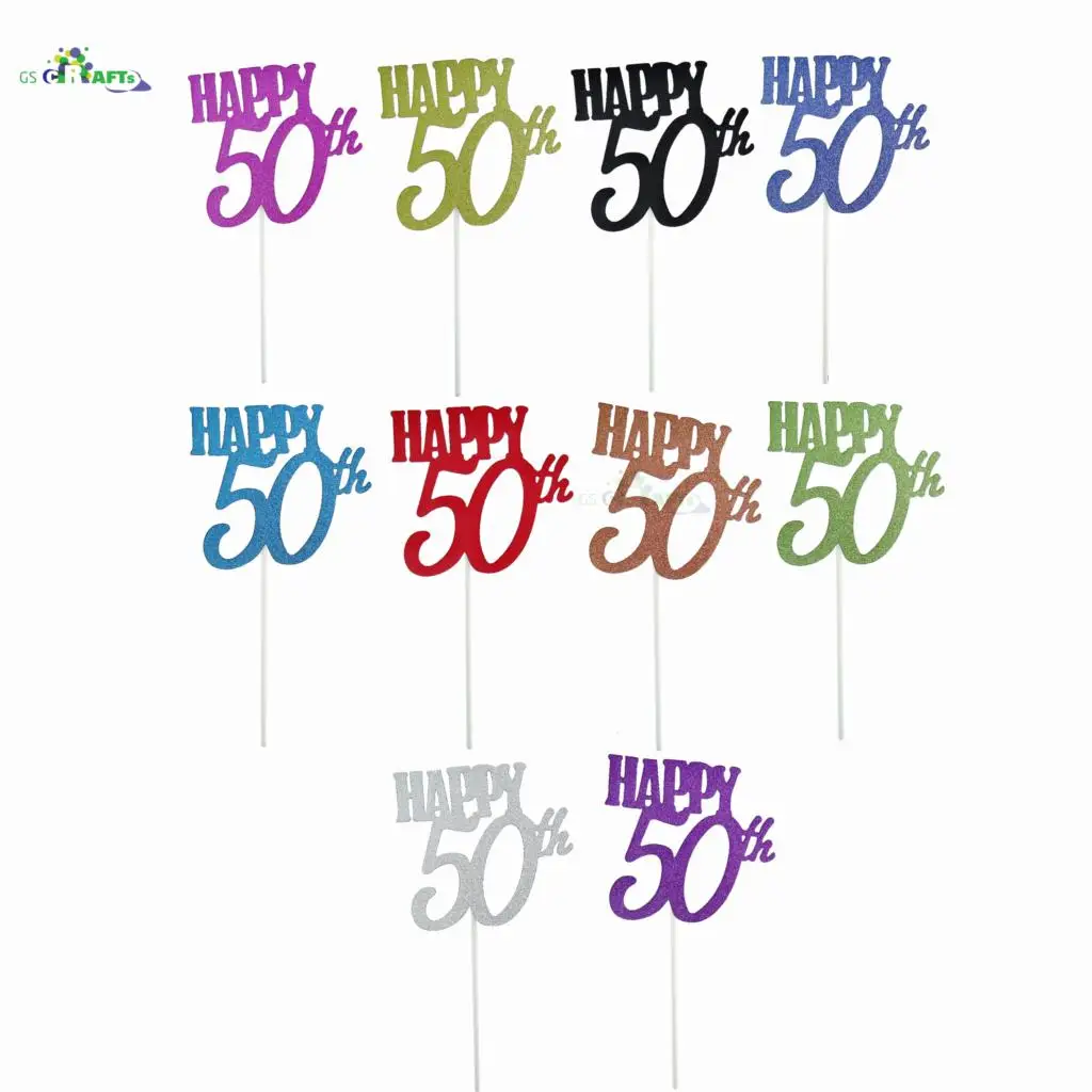 Украшение для торта 30/40/50/60-летия с блестками | Дом и сад
