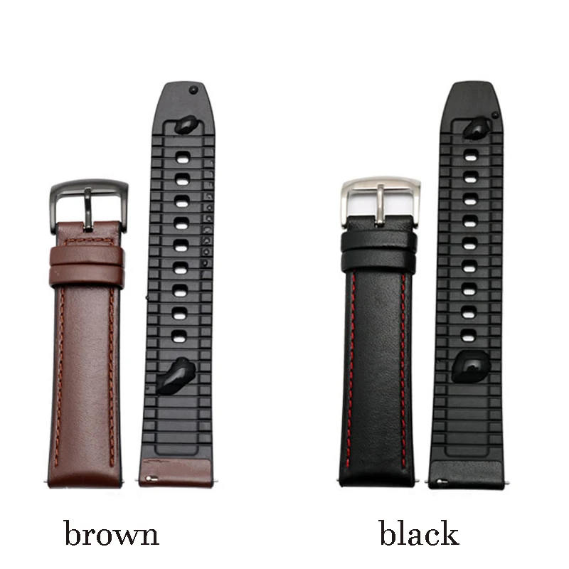 

22mm Leather Watchbands For Honor Magic Watch 2 /dream Women Men Watch Band For Samsung Galaxy 46mm Strap stainless steel Buckle
