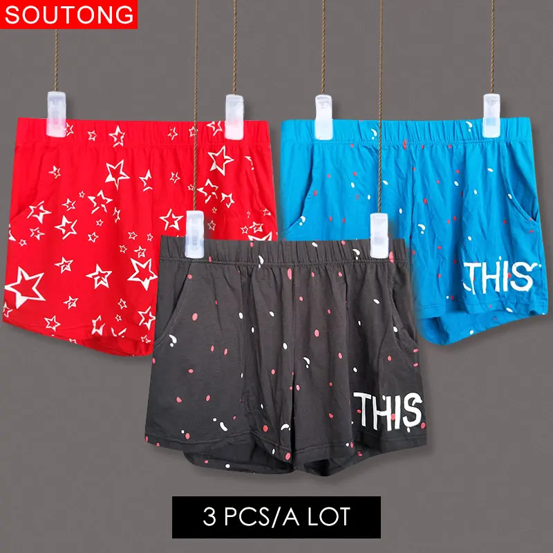 group3 Soutong, мужское нижнее белье, боксеры, шорты, летние, мутанд, хлопок, мягкие, с принтом, свободные, короткие, домашние, трусы, мужские, для сна, штаны - Цвет: group3