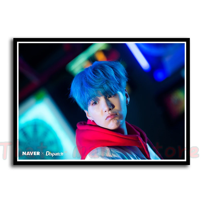 Kpop bangtan Плакаты для мальчиков членов наклейки на стену украшение дома гостиная спальня печать 42*30 см без рамки