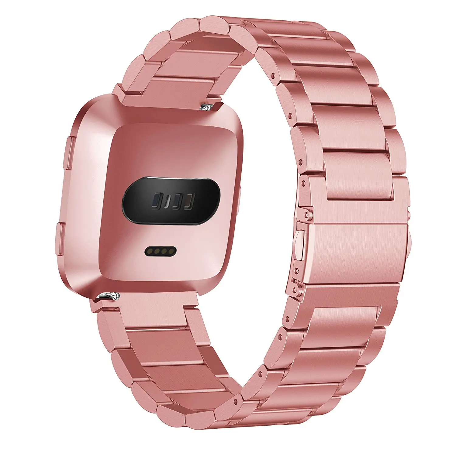 for Fitbit Versa Bands Solid Stainless Steel Band Strap Replacement Metal Wristbands Smartwatch | Электроника