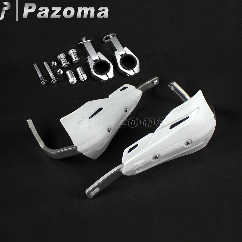 White Мотокросс 1-1/" 28 мм рукавицы щетка для рук для Suzuki Yamaha Kawasaki KTM ATV Honda XR CRF 450 250л/М/ралли - Цвет: White