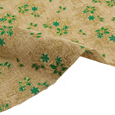 1PCS FOR 15X50CM ShuanShuo, имитация льняной ткани для украшения своими руками, новогодняя, Рождественская шляпа, сумка, колокольчик, кукольные Чулочные ткани, полметра, 150*50 см - Цвет: 1PCS FOR 15X50CM