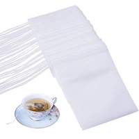 disposable empty tea bags filter bags for loose tea 100 pcs 3 54x 2 75 hheat seal tea bag filter paper 1 cup capacity for 10 g