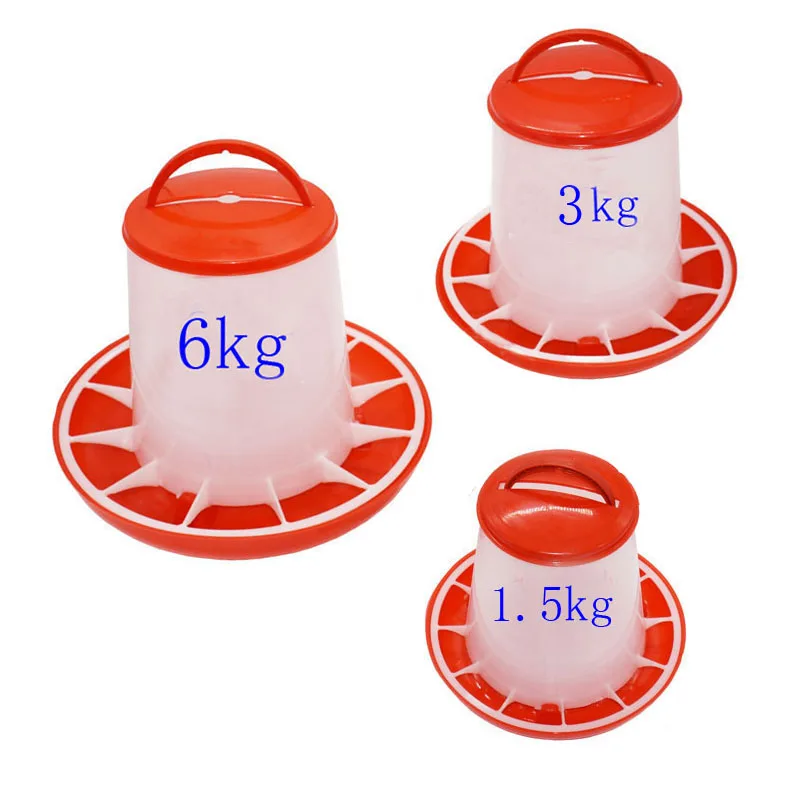 Poultry1.5kg 3 кг 6 куриных кормов для птицы питьевой воды птицы диета инструменты питьевой горшки кормушка для голубей животных принадлежности комплект из 2 предметов