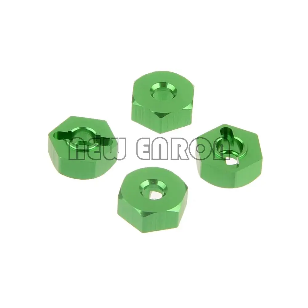 NEW ENRON 4 шт. 12 мм алюминиевое колесо Hex 02134/02100 102042/122042 RC 1:10 HSP Redcat Himoto|Детали и