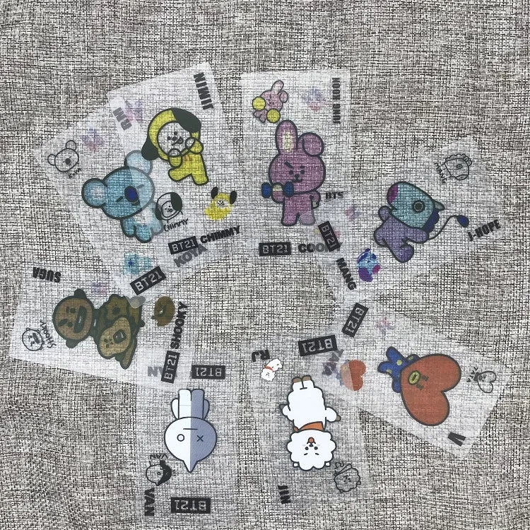Оппа магазин новая BT21 Bangtan мальчики BTS скраб небольшой карты карта фото