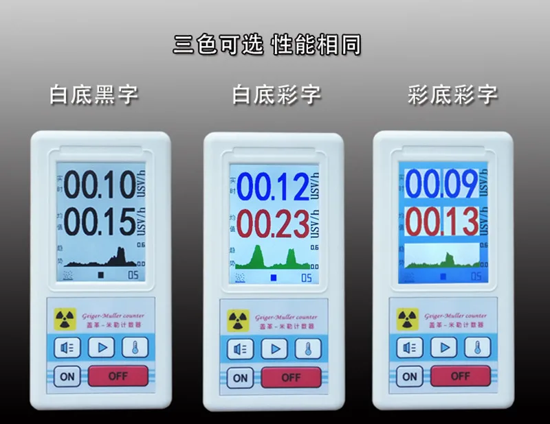 Счетчик детектора ядерного излучения дозиметры мраморный тестер с дисплеем