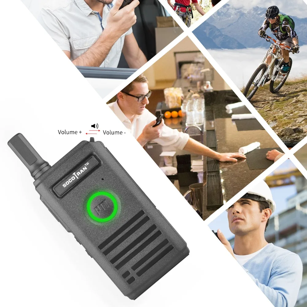 SOCOTRAN SC 600 UHF мини рация любительский радио 400 470 МГц ультра тонкий двухсторонний