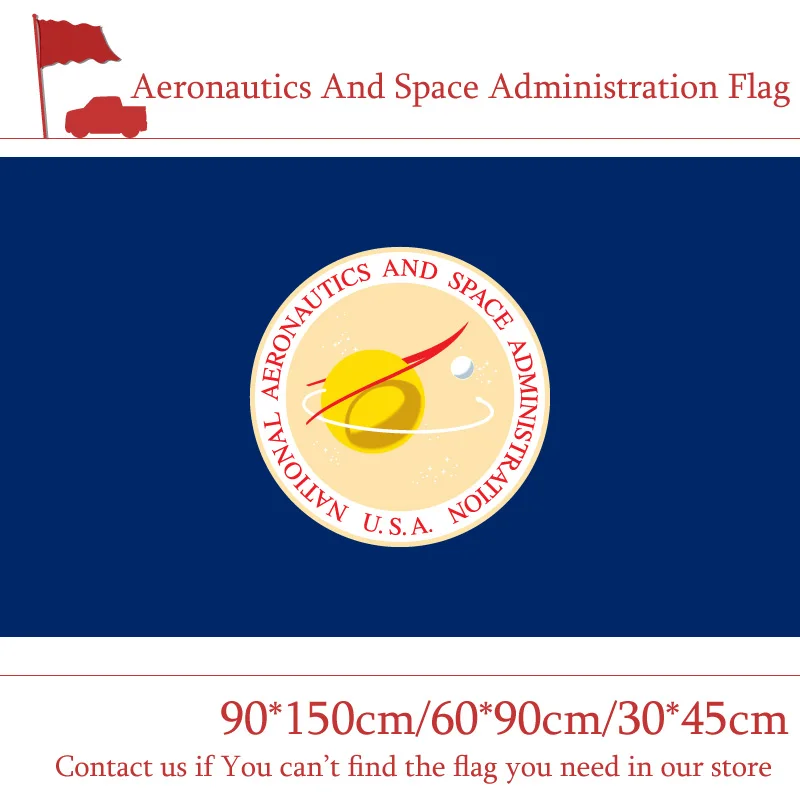 Флаг американской авиационной и космической администрации 90*150 см флаг 30*45