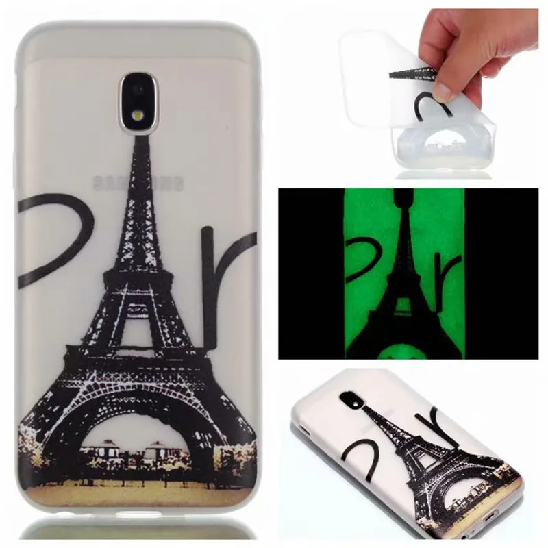 CBL Fashion Luminous TPU Gel Soft Phone Case For Samsung J3 J5 J7 2017 Prime J2 2016 Noctilucent Silicone Back Cover |