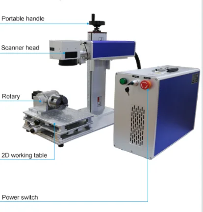 20 Вт волоконно-лазерная маркировочная машина тип стола лазерная | Инструменты