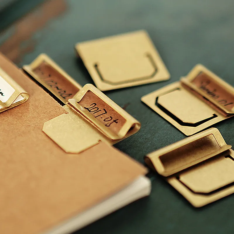 Закладка для винтажные канцелярские принадлежности из латуни путешествий |