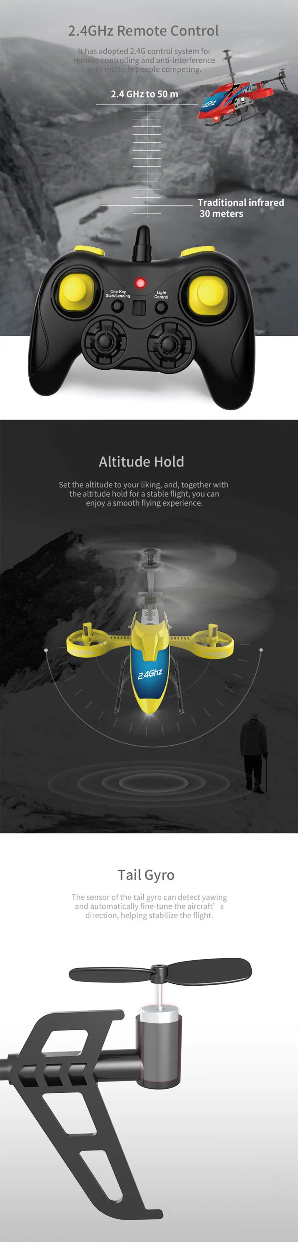 JJRC JX02 2,4G 4CH удержания высоты один ключ взлет мини Радиоуправляемый вертолет RTF RC игрушки для детей-мальчиков подарок красный желтый VS W25 S107H
