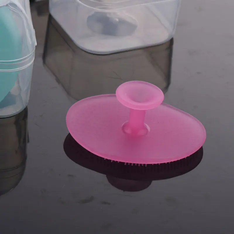 

New Magic Silicone Oval Blackhead Remover Facial Brush Baby Head Washing Skin Care Beauty With Box Cleansing Pad