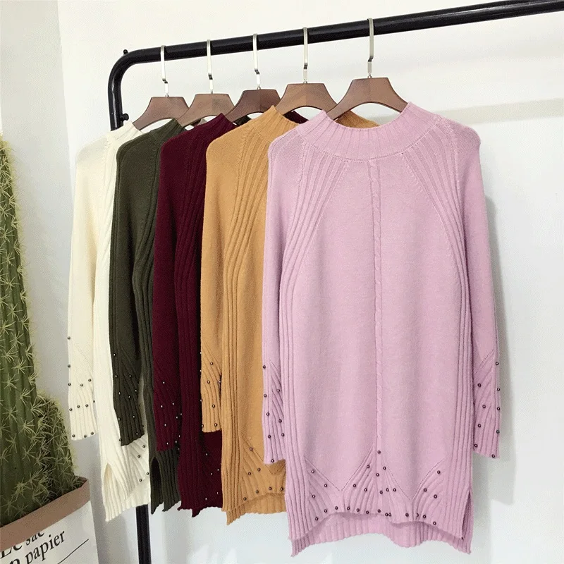 Женский свитер весна осень зима 2017 женский тонкий пуловер модный новый с