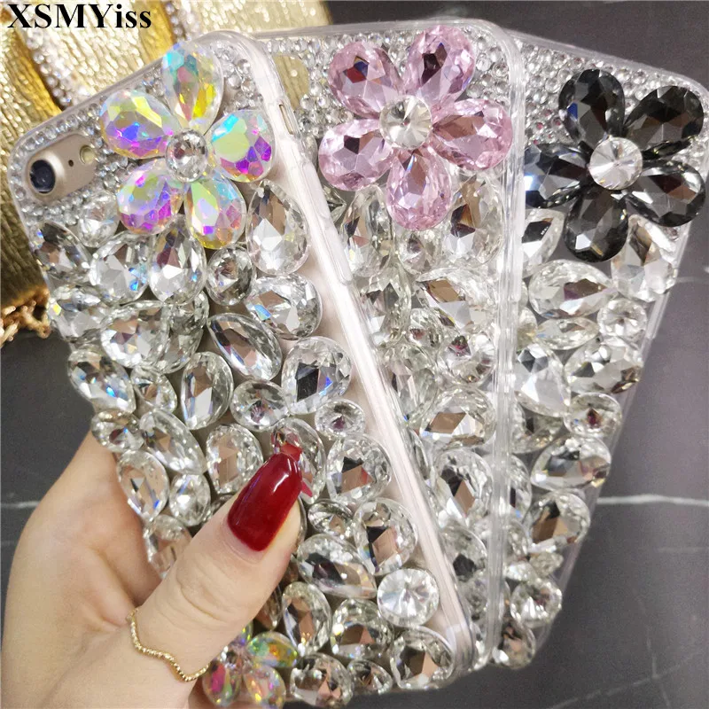 

Bling Lovely Crystal Diamonds Rhinestone 3D Stones Phone Case Cover For Samsung S6 S7 S8 S9 S10 S20 S21 PLUS Note 5 8 9 10 20