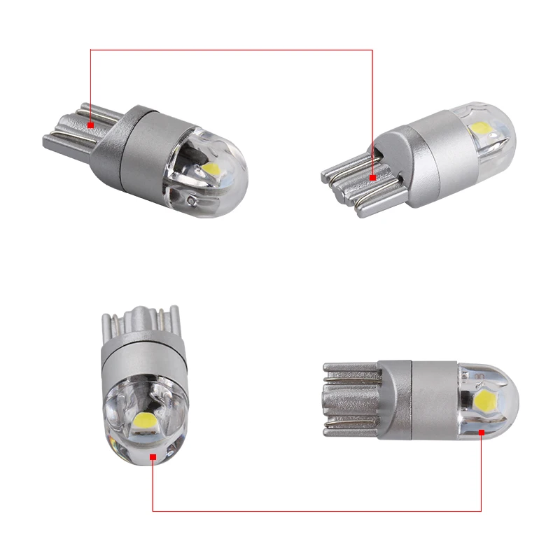 2pcsT10 W5W светодиодные автомобильные лампы 3030 чипов 194 168 приборных огней