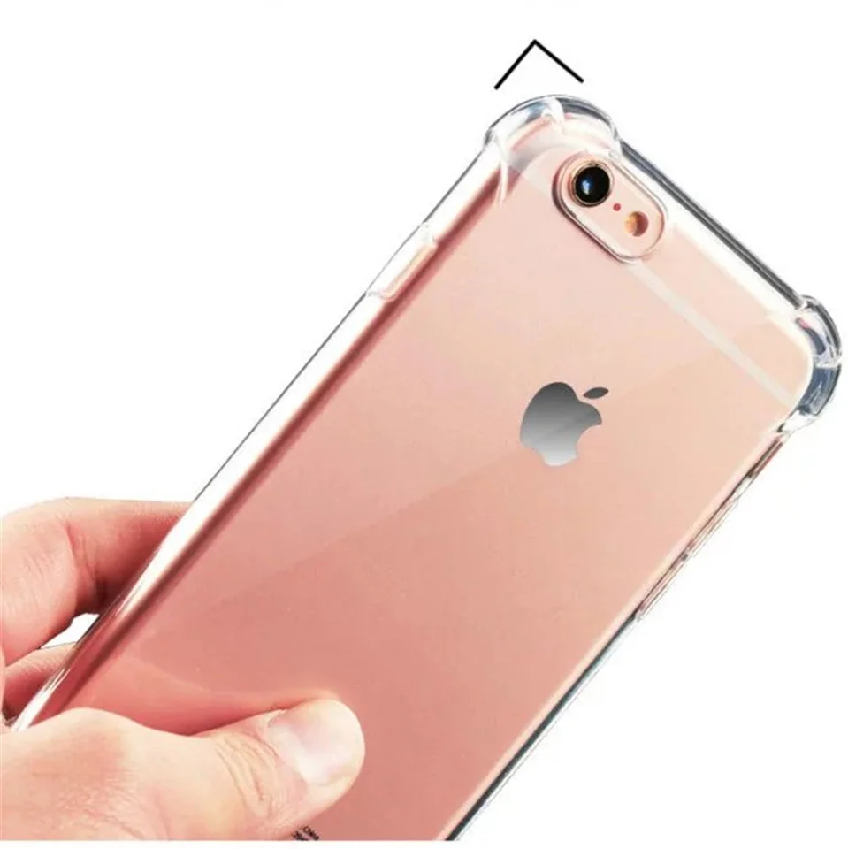 Супер Ударопрочный силиконовый чехол для iphone 6 6s 7 8 Plus X мягкие чехлы из ТПУ Apple RedMi