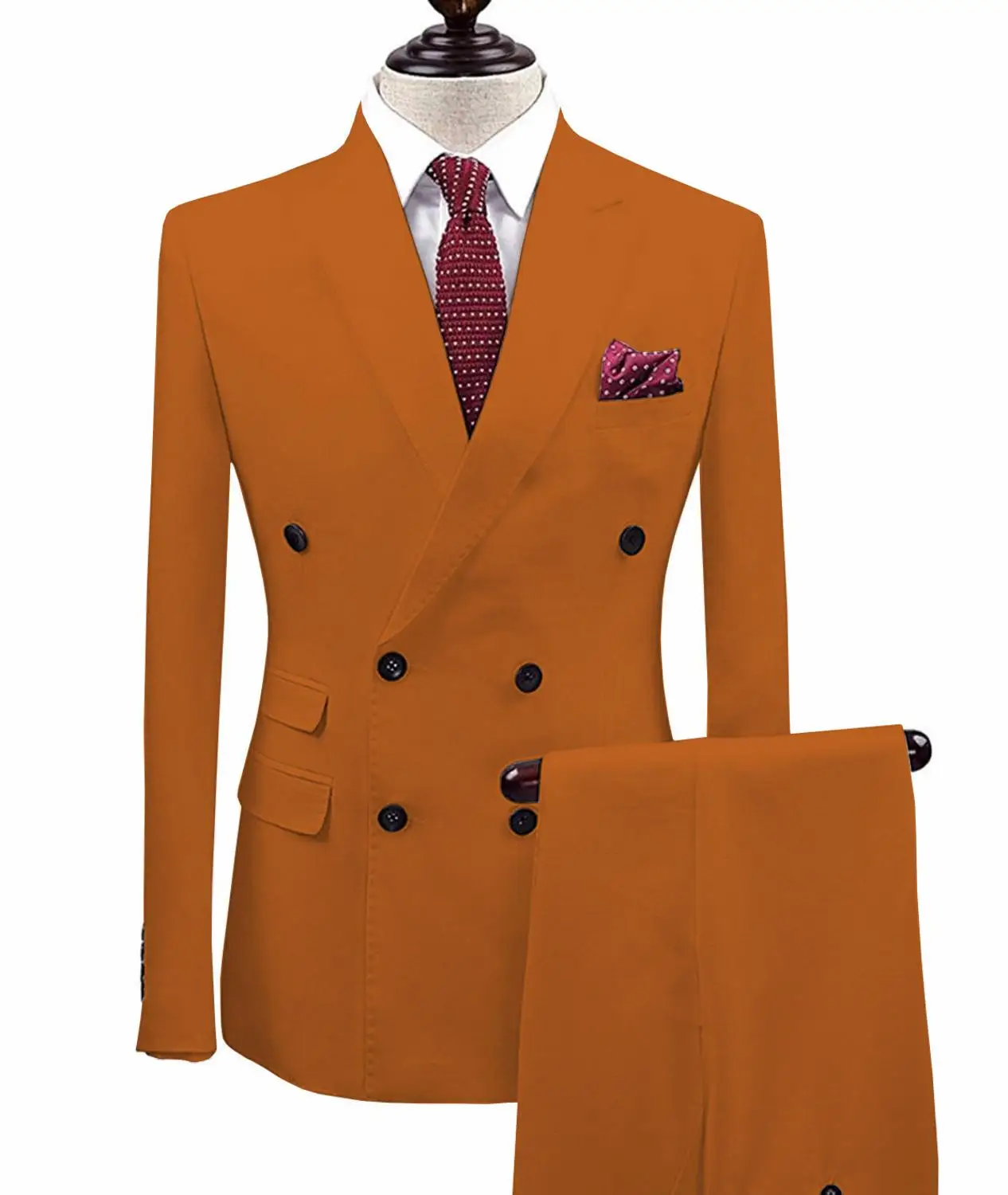 light brown Мужские костюмы Slim Fit из двух частей шампанского деловой пиджак жениха смокинг Блейзер зеленые костюмы для свадьбы выпускного вечера(Блейзер+ брюки - Цвет: light brown