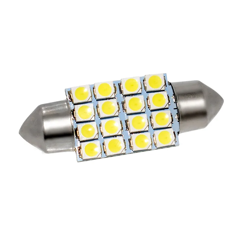 Фонасветильник для багажника автомобиля 1206 16SMD 36 мм 12 В DC C5W белый|trunk light|automotive