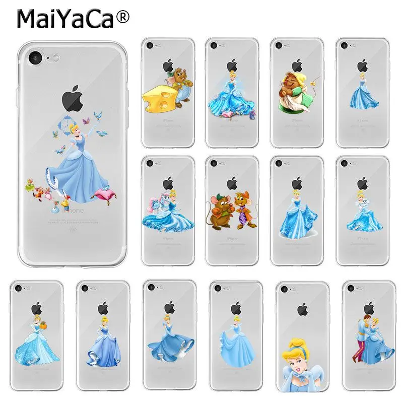 MaiYaCa Золушка Принцесса клиент высокое качество телефон чехол для Apple iPhone 8 7 6 6S Plus X